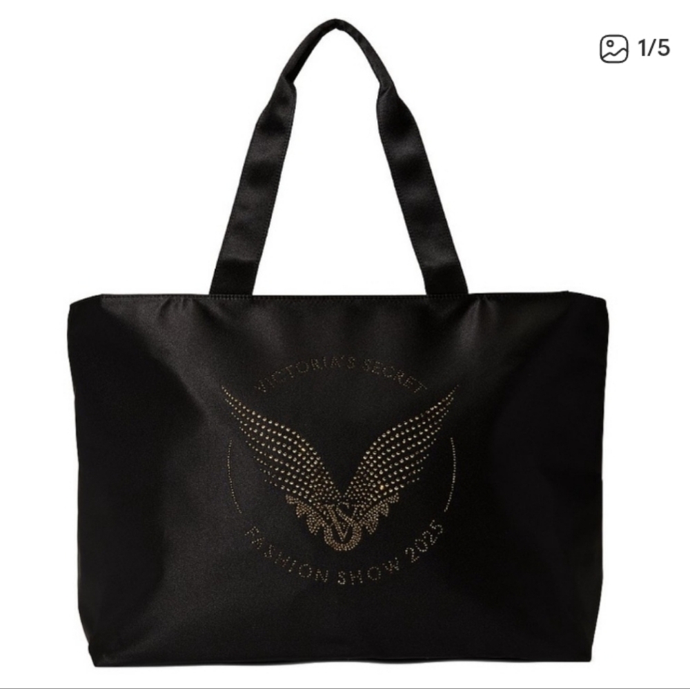 Victoria's Secret Black Fashion Show Tote 2025